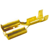 Flachsteckhülsen blank mit Rastnase 6.3 mm 250615N