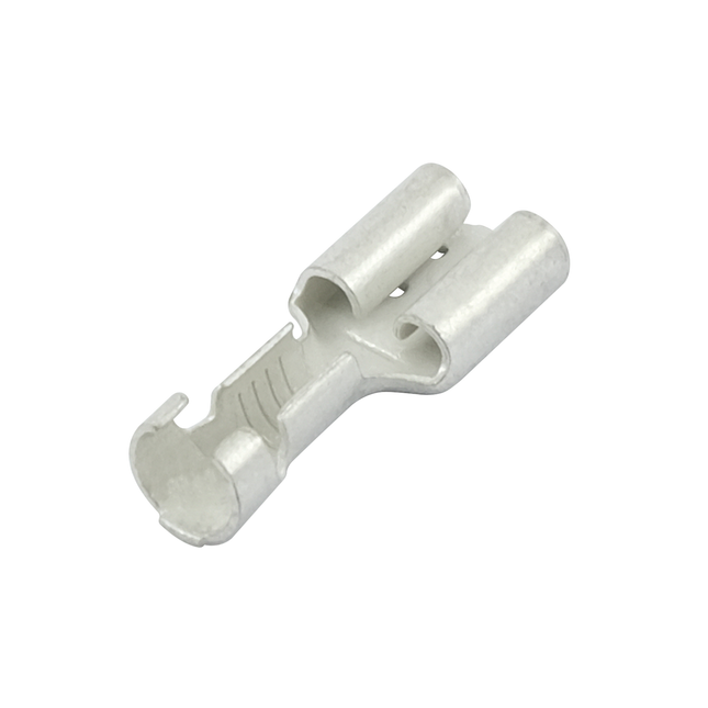 Flachsteckhülsen verzinnt mit Rastnase 6.3 mm