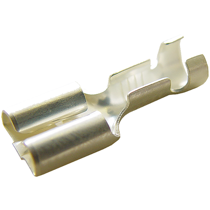 Flachsteckhülsen versilbert 6.3mm, starkes Abzugsgew. 250625LEON - Hischier Auto AG