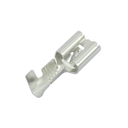 Flachsteckhülsen verzinnt mit Rastnase 6.3 mm