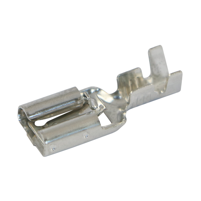 Flachsteckhülsen verzinnt mit Verriegelung 6.3mm 250625VG - Hischier Auto AG