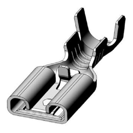 Flachsteckhülsen verzinnt mit Verriegelung 6.3mm 250625VG - Hischier Auto AG