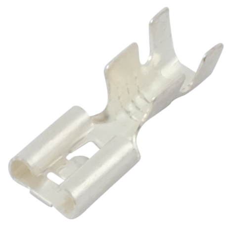 Flachsteckhülsen versilbert mit Rastnase 6.3 mm 250660L - Hischier Auto AG