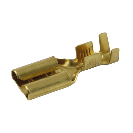 Flachsteckhülsen Messing blank 9.5mm - 250960 - 1 - Stück Diverse