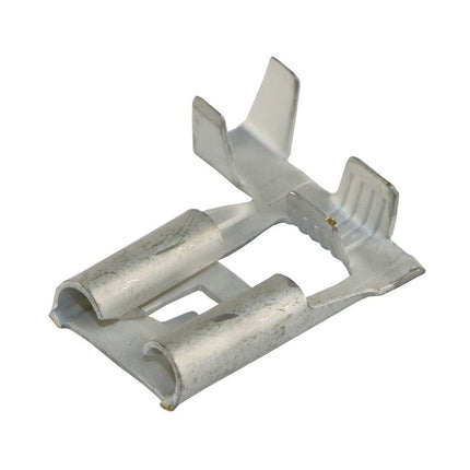 Fahnen-Flachsteckhülse blank 8mm m. Nase