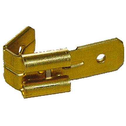 Abzweigstecker Messing 6.3mm