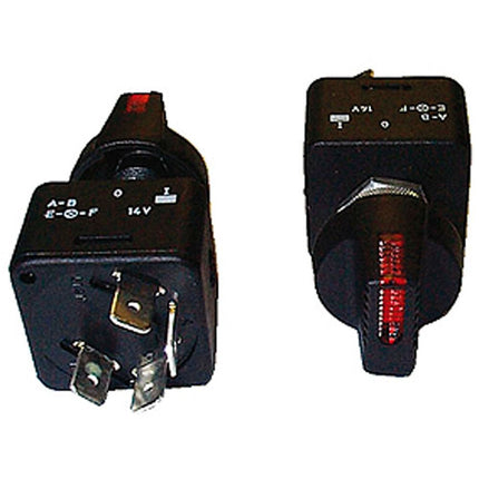 Merit Drehschalter beleuchtet rot