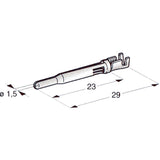 Rundstecker AMP m.Nase f. Opel/VW 260215N