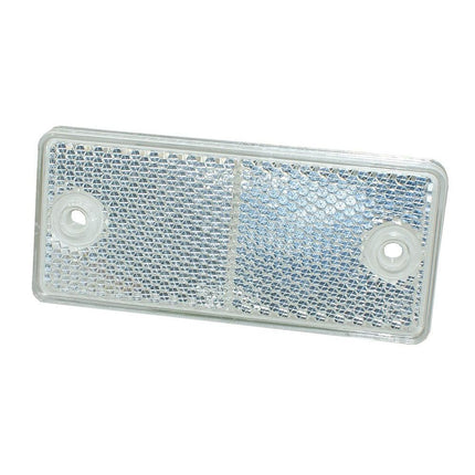 Rückstrahler 90x40mm weiss