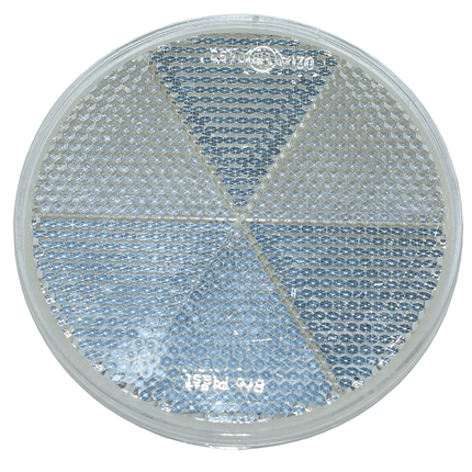 Rückstrahler weiss ø 80mm ohne Loch