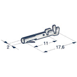 Rundsteckhülse AMP m.Nase f. BMW/VW 270225NKA