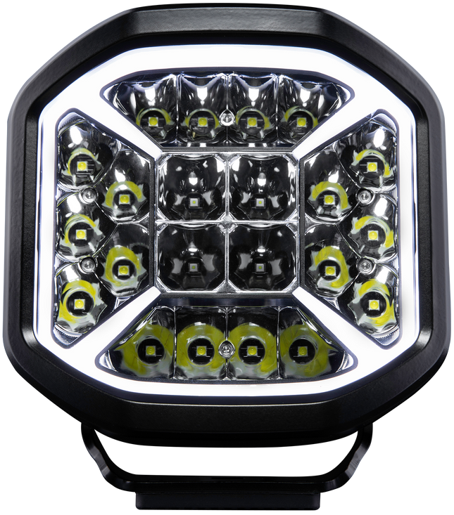 STRANDS SIBERIA X LED-Fernscheinwerfer, 7″, mit gelbem/weissem Positionslicht und Offroad-Modus - 270960 - 1 - Stück STRANDS
