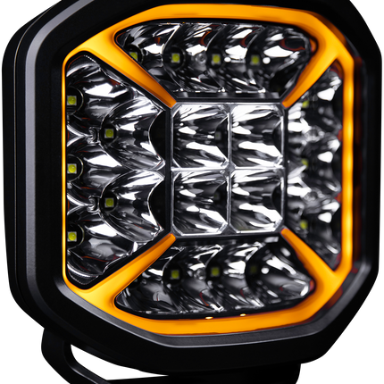 STRANDS SIBERIA X LED-Fernscheinwerfer, 7″, mit gelbem/weissem Positionslicht und Offroad-Modus - 1 - Stück STRANDS