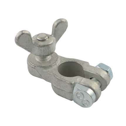 Batterieklemme neg. mit Flügelmutter M8