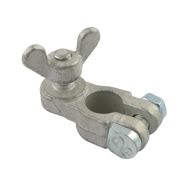 Batterieklemme neg. mit Flügelmutter M8