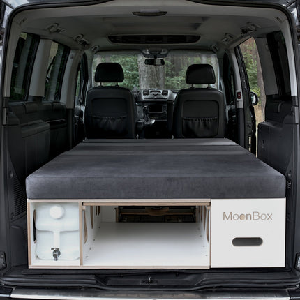 Moonbox Campingbox mit Tisch Van/Bus 124cm Weiß Moonbox