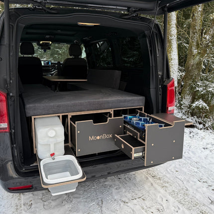 Moonbox Campingbox mit Tisch Van/Bus 119cm Modify Dunkelgrau Moonbox