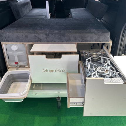 Moonbox Campingbox mit Tisch Van/Bus 124cm Modify Weiß Moonbox