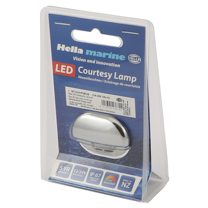 Hella Marine - LED-Stufenleuchte Verchromt blau 12/24 V - 1 - Stück Diverse
