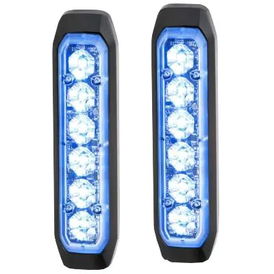 Hella - LED-Blitz-Kennleuchten-Set blau,  BST-V-Slim - 1 - Stück Hella