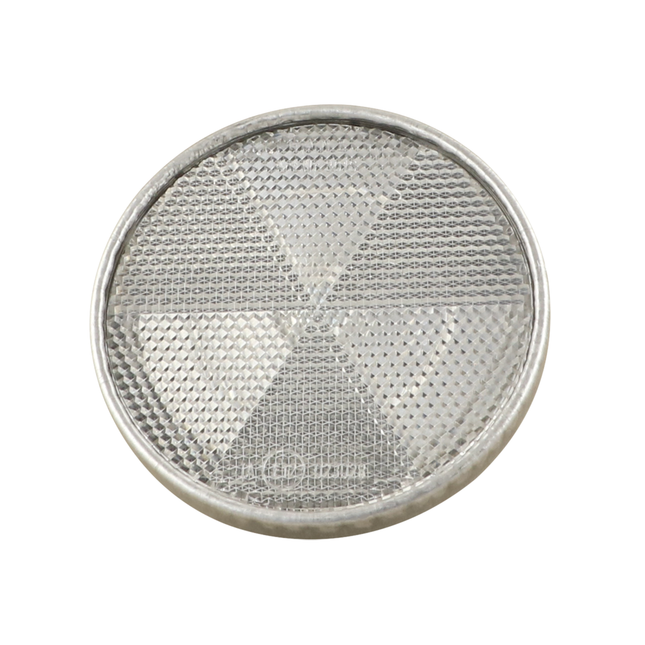 Rückstrahler weiss Alufassung 84mm 3016BW