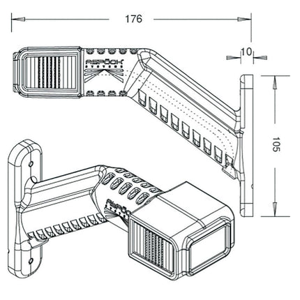 Aspöck - Superpoint IV LED 12V/24V R - 1 - Stück Aspöck