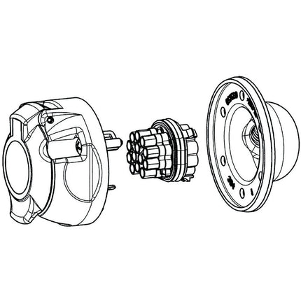 Steckdose 13-pol. 12V * wasserdicht *