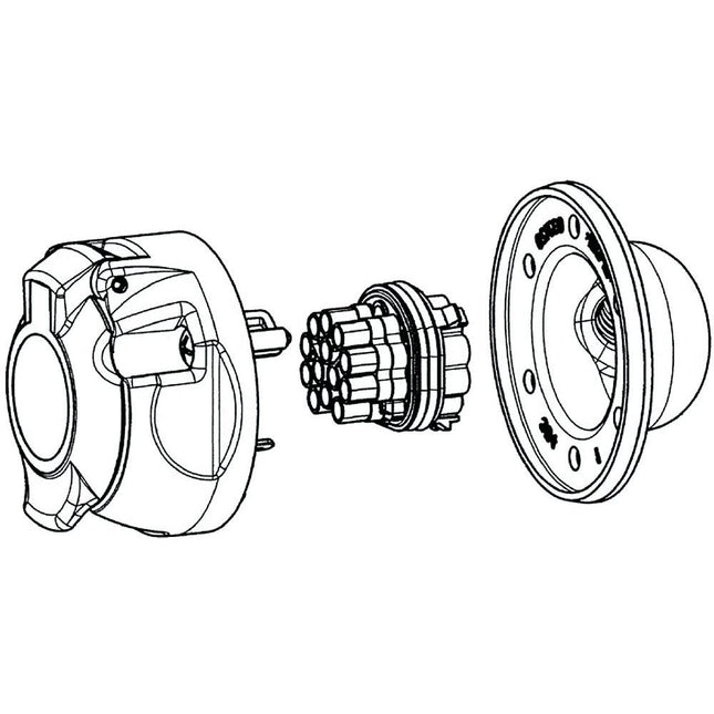 Steckdose 13-pol. 12V * wasserdicht *