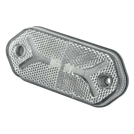 Aspöck Flatpoint IV weiss 12/24 V, AMP Superseal 2 pol. männlich, weisse Lichtscheibe - 317444031 - 1 - Stück Aspöck