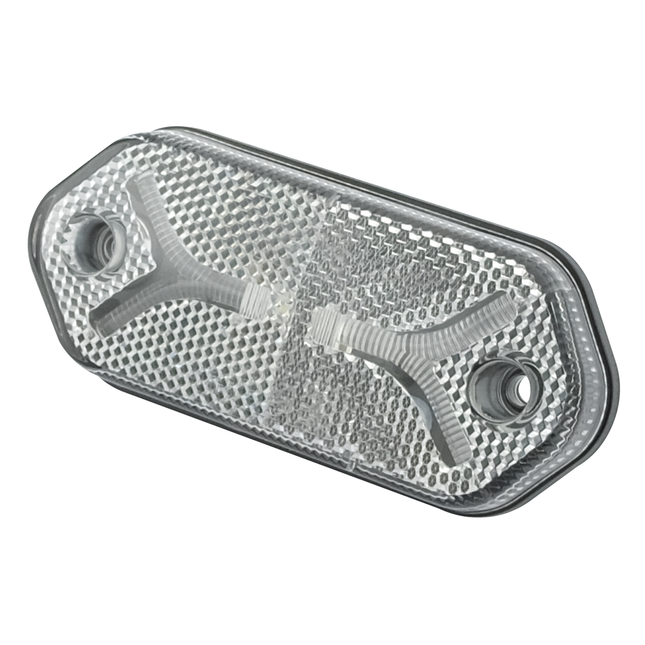 Aspöck Flatpoint IV weiss 12/24 V, AMP Superseal 2 pol. männlich, weisse Lichtscheibe - 317444031 - 1 - Stück Aspöck