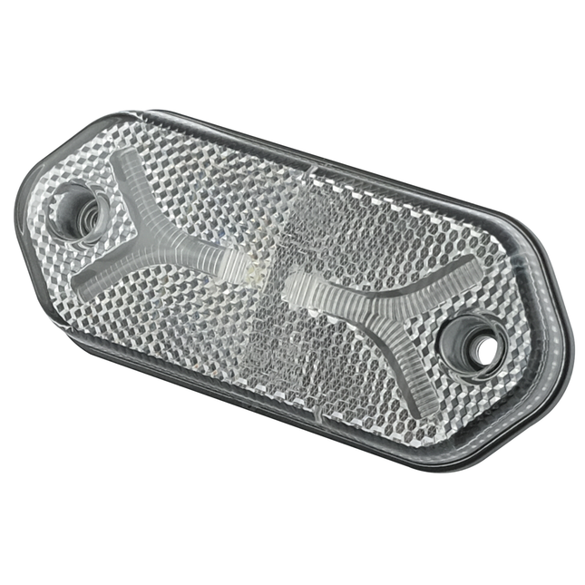 Aspöck Flatpoint IV weiss 12/24 V, Bajonett 2 pol. männlich, weisse Lichtscheibe - 317444081 - 1 - Stück Aspöck