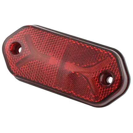 Aspöck Flatpoint IV rot 12/24 V, Bajonett 2 pol. männlich, rote Lichtscheibe - 317444091 - 1 - Stück Aspöck