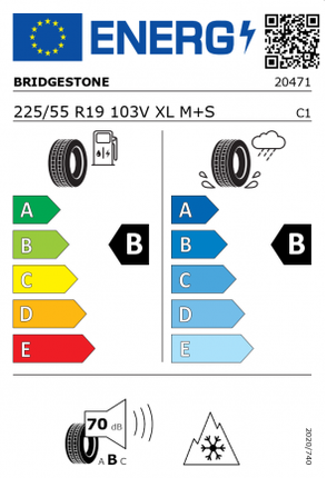 *BRIDGESTONE   225/55 R19 103V XL M+S BLIZZAK 6 ENLITEN AUSLAUF