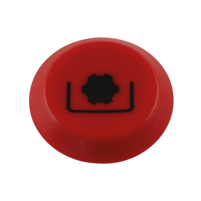 Pneutron Emblem "Zapfwelle aus" rot