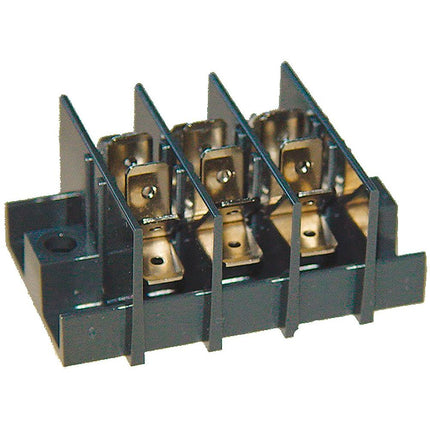 Flachsteckleiste 3-teil. m. 6 Anschlüssen