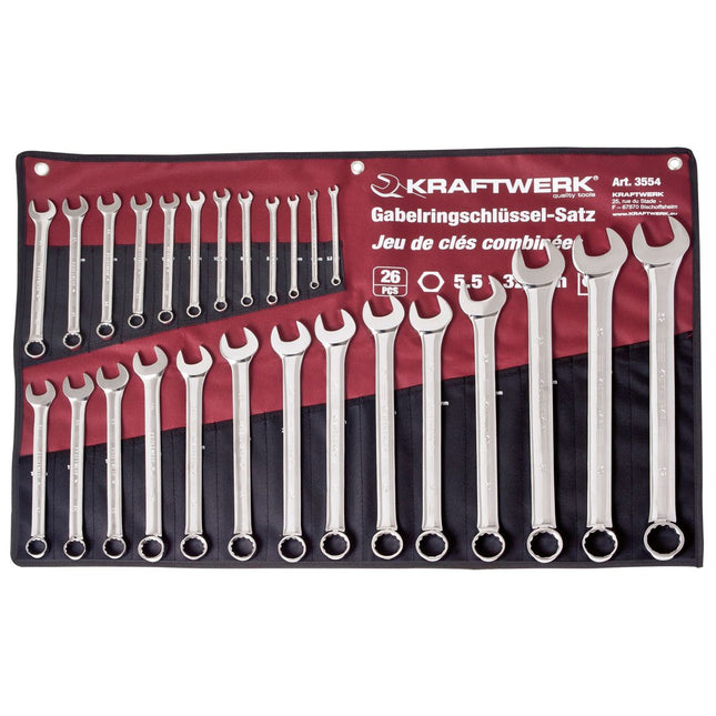 Ring-Maulschlüssel-Satz 5-32mm Rollt. 26-tlg. 3554R - Hischier Auto AG
