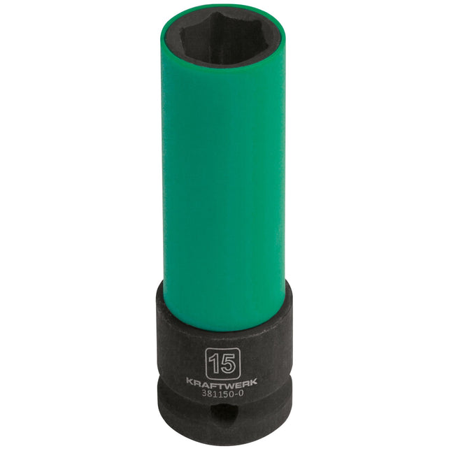 Tiefe Schlagnuss 1/2 15mm m.Plastikring 381150-0 - Hischier Auto AG