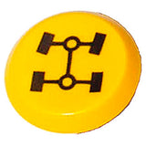 Pneutron Emblem "Allrad gelb" 38ge