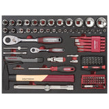 Werkzeugkoffer Pro-Line, 1/4 + 1/2, PB/HT, 263-tlg. 3948.2
