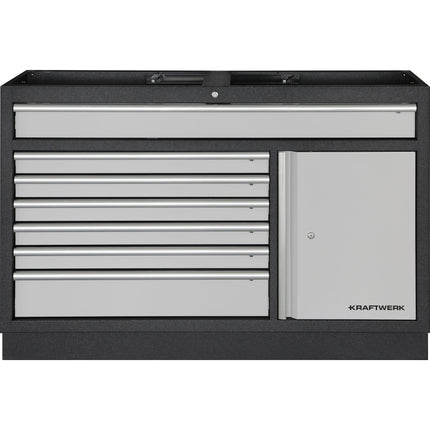 Mobilio Schubladenschrank Breit 7 Schubladen 1-Türig 3964-02-W - Hischier Auto AG