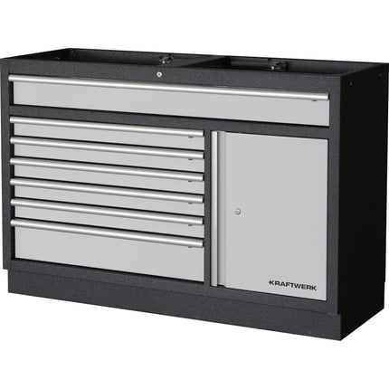 Mobilio Schubladenschrank Breit 7 Schubladen 1-Türig 3964-02-W - Hischier Auto AG