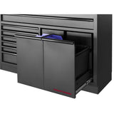 MOBILIO Schubaldenschrank 1360 mm 7 Schubladen 2 Auszüge BLK 3964-03-W-BLK
