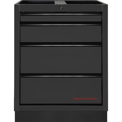 MOBILIO Schubladenschrank, 4 Schubladen BLK 3964-04-BLK - Hischier Auto AG