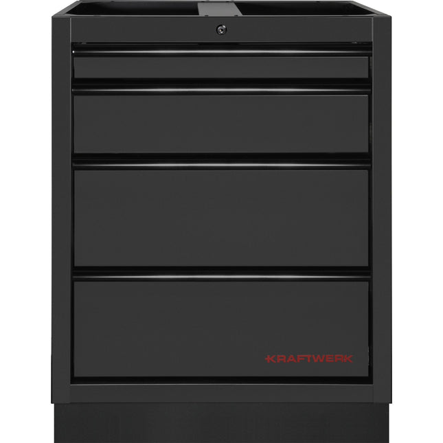 MOBILIO Schubladenschrank, 4 Schubladen BLK 3964-04-BLK - Hischier Auto AG