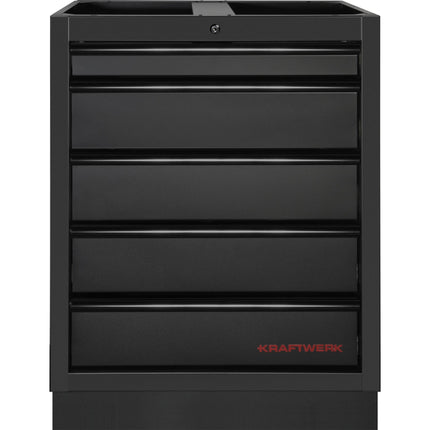 MOBILIO Schubladenschrank, 5 Schubladen BLK 3964-05-BLK - Hischier Auto AG