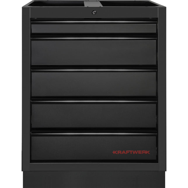 MOBILIO Schubladenschrank, 5 Schubladen BLK 3964-05-BLK - Hischier Auto AG