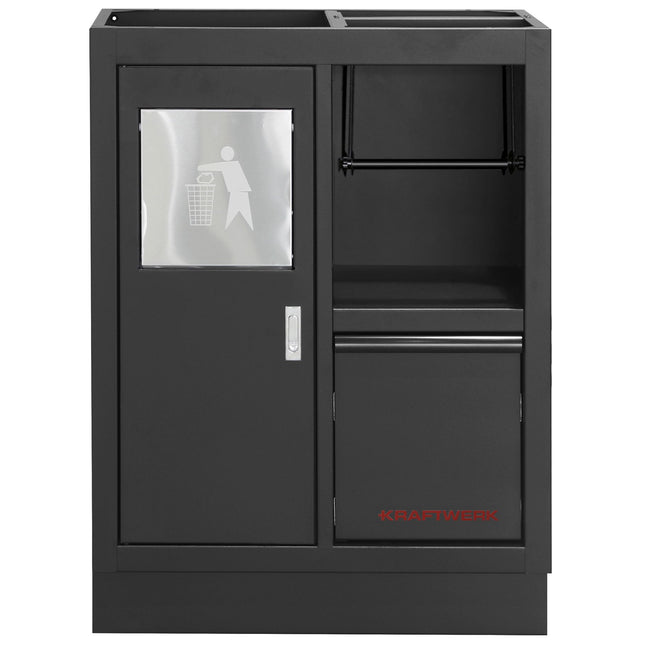 MOBILIO Unterschrank mit Abfalleimer und Papierhalter BLK 3964-11-BLK - Hischier Auto AG