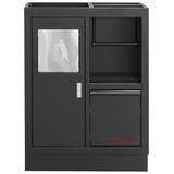 MOBILIO Unterschrank mit Abfalleimer und Papierhalter BLK 3964-11-BLK