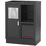 MOBILIO Unterschrank mit Abfalleimer und Papierhalter BLK 3964-11-BLK