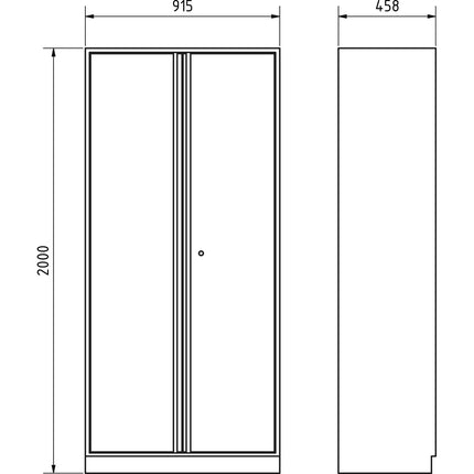 Mobilio Hochschrank 2-türig 3964-12 - Hischier Auto AG